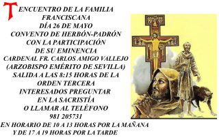 Banner Encuentro de la familia franciscana